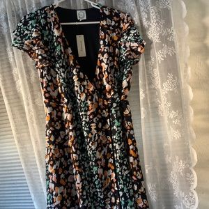 Unique Leopard Print Wrap Dress